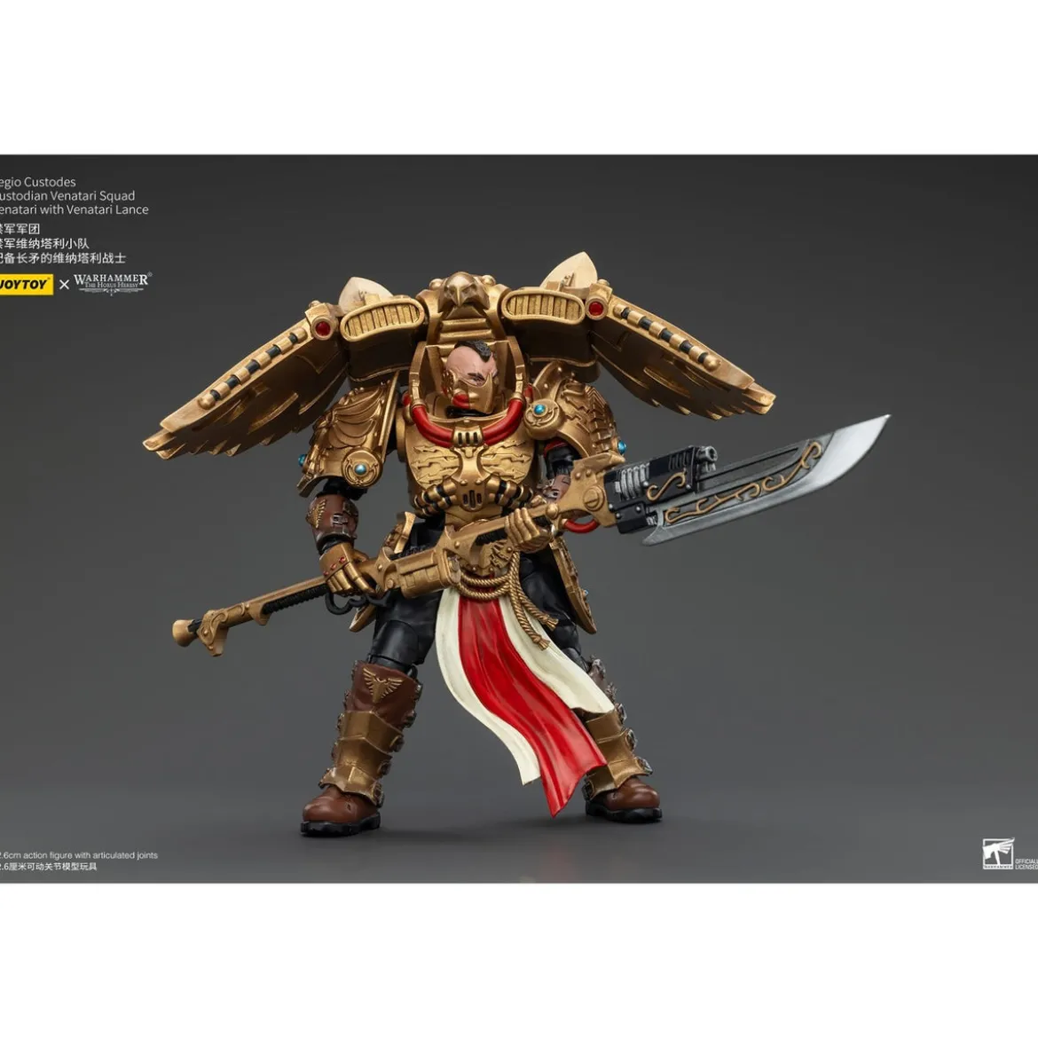 Warhammer The Horus Heresy Actionfigur 1/18 Legio Custodes Custodian Venatari Squad Venatari with Venatari Lance 13 cm