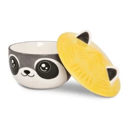 Waschbär Kawaii Schale mit Deckel für Anime Fans