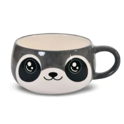 Waschbär Kawaii Tasse mit Deckel für Anime Fans