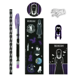 Wednesday Addams Schreibset 8-teilig