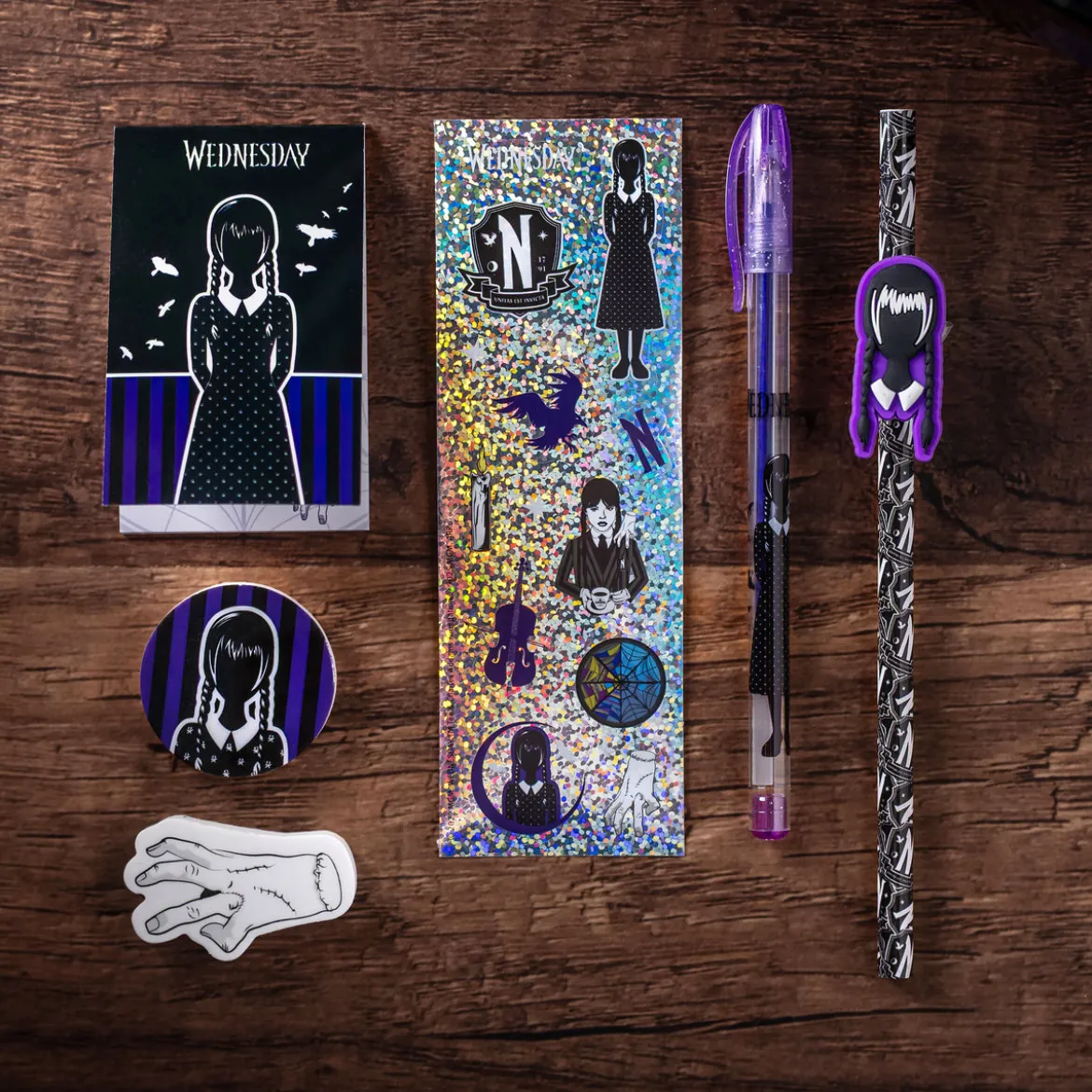 Wednesday Addams Schreibset 8-teilig