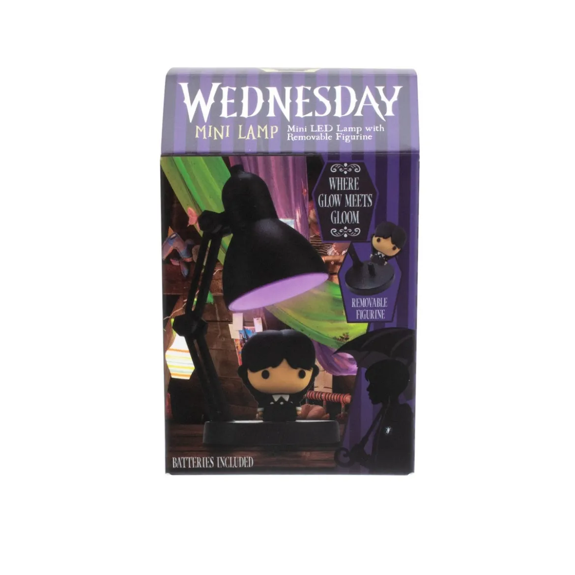 Wednesday Mini LED-Lampe mit Figur 10 cm