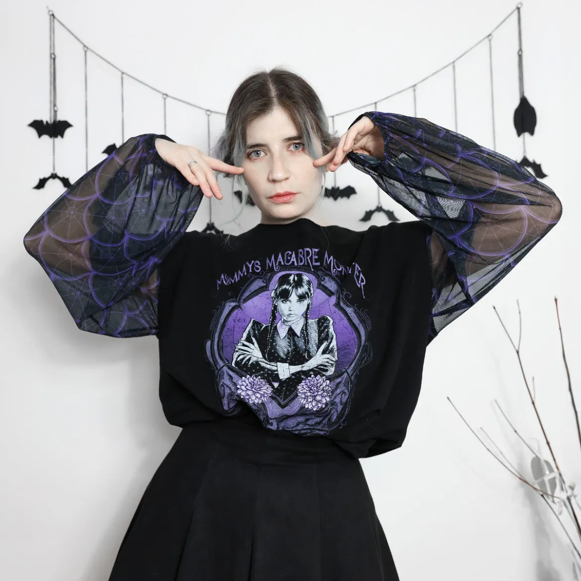 Wednesday - Mommys Monster Crop Sweater