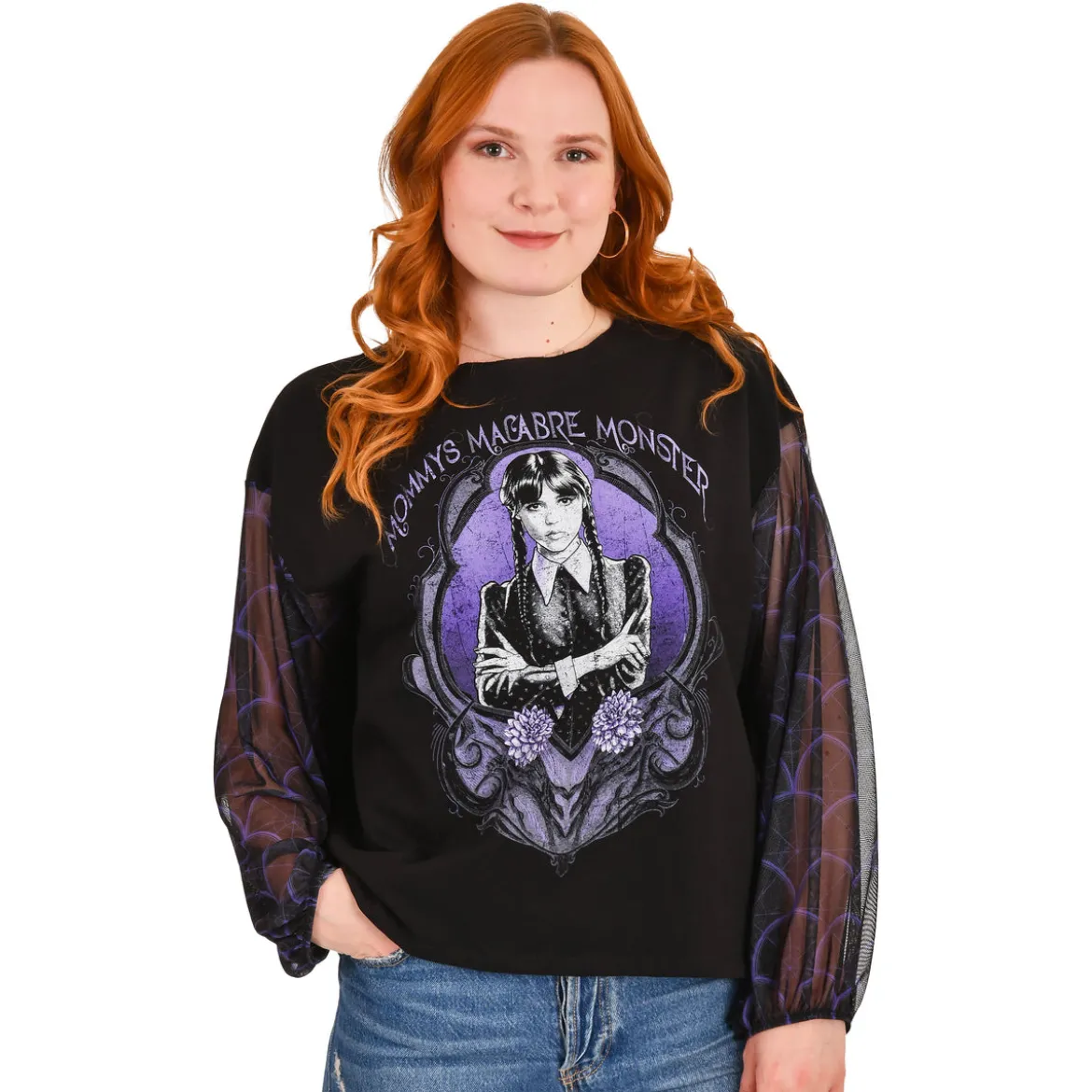 Wednesday - Mommys Monster Crop Sweater