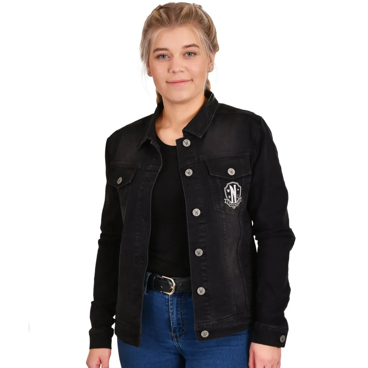 Wednesday - Nevermore Academy Jeansjacke schwarz