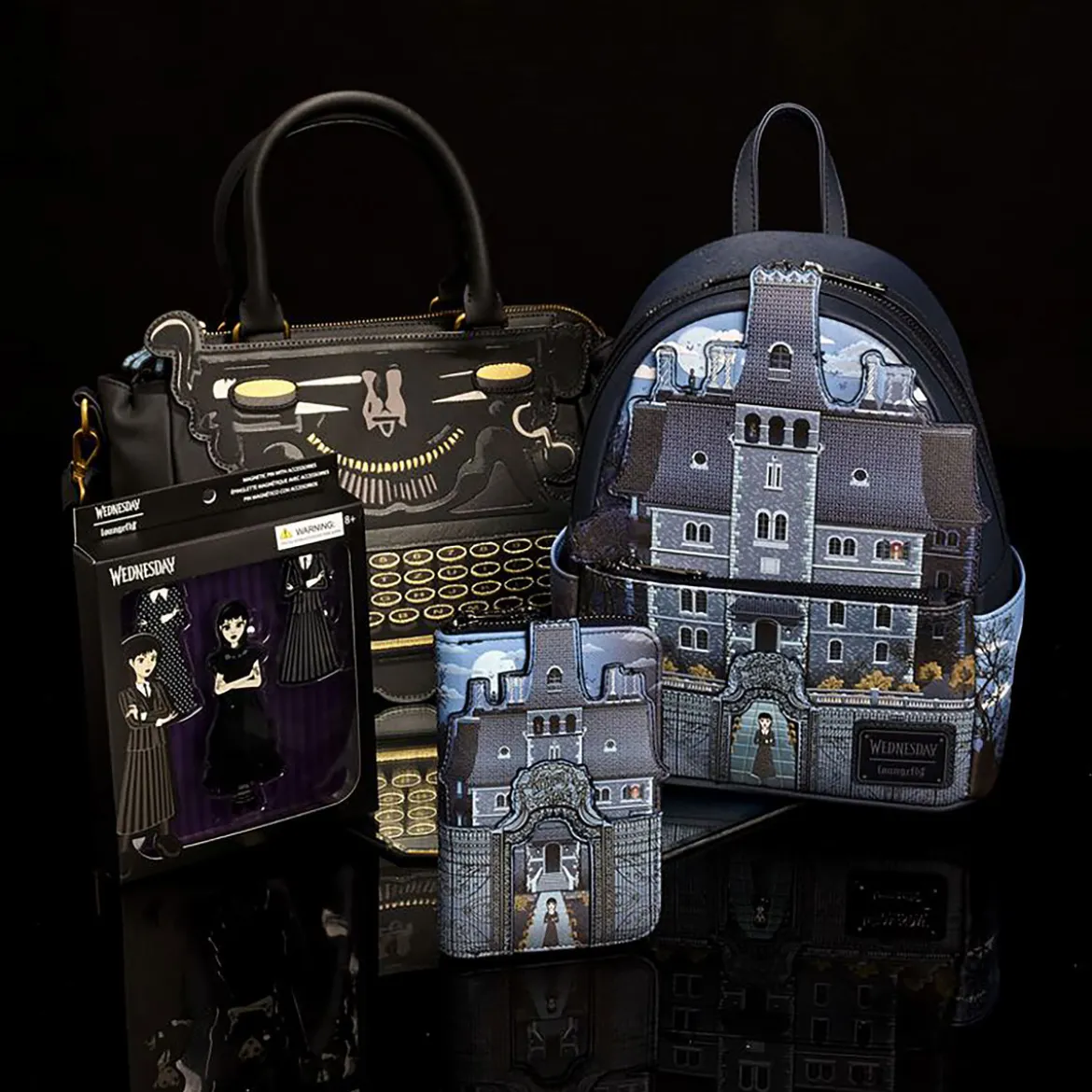 Wednesday - Nevermore Academy Glow in the Dark Mini Rucksack