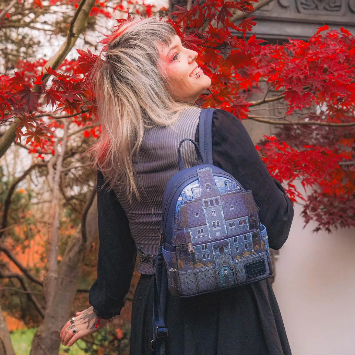 Wednesday - Nevermore Academy Glow in the Dark Mini Rucksack