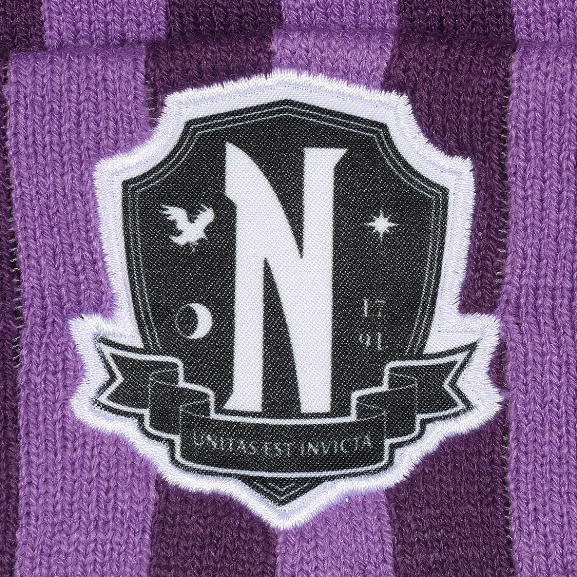 Wednesday - Nevermore Logo Mütze mit Bommel