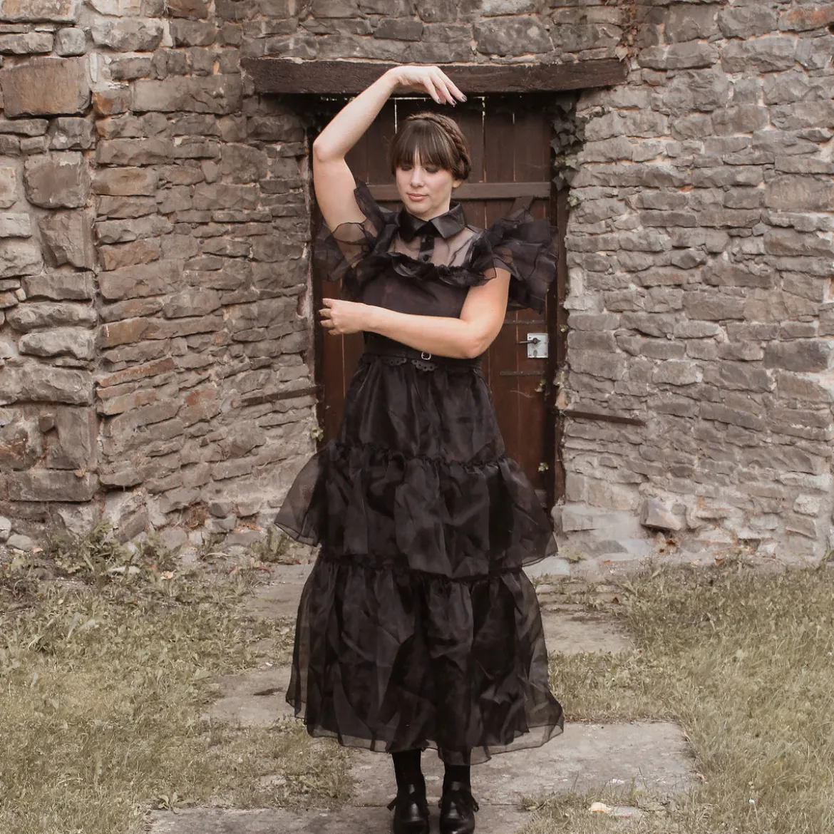 Wednesday - Rave'N Dance Kostüm Kleid Damen schwarz