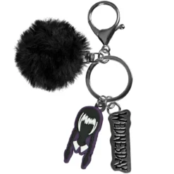 Wednesday - Schlüsselanhänger mit Pom Pom
