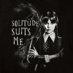 Wednesday - Solitude Suits Me Kapuzen Cardigan