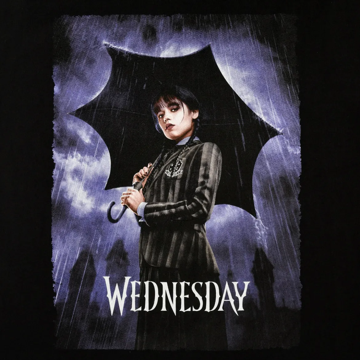 Wednesday - Teaser Poster T-Shirt schwarz