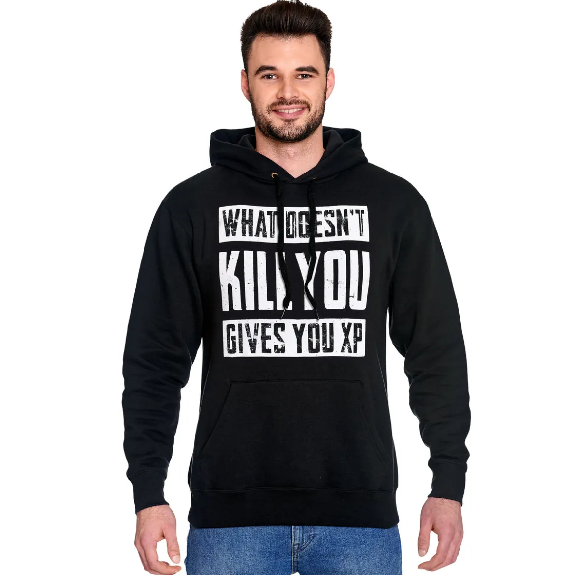 What Doesn't Kill You Gives You XP Hoodie schwarz