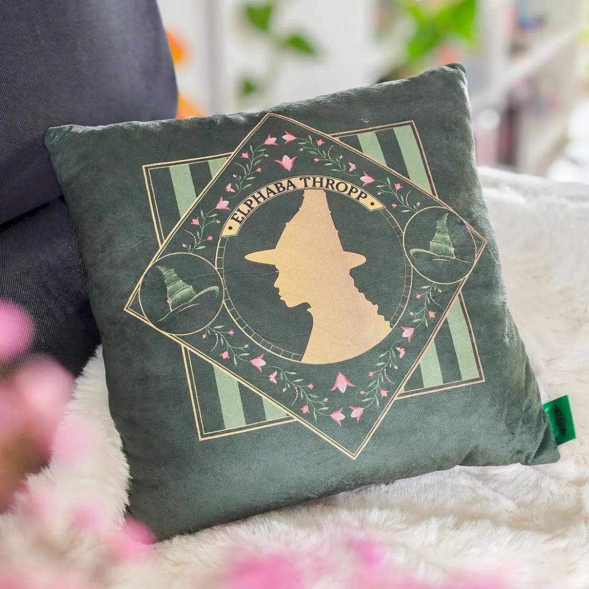 Wicked - Elphaba und Glinda Wende-Kissen
