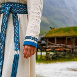 Wikinger Kleid Lagertha beige-blau