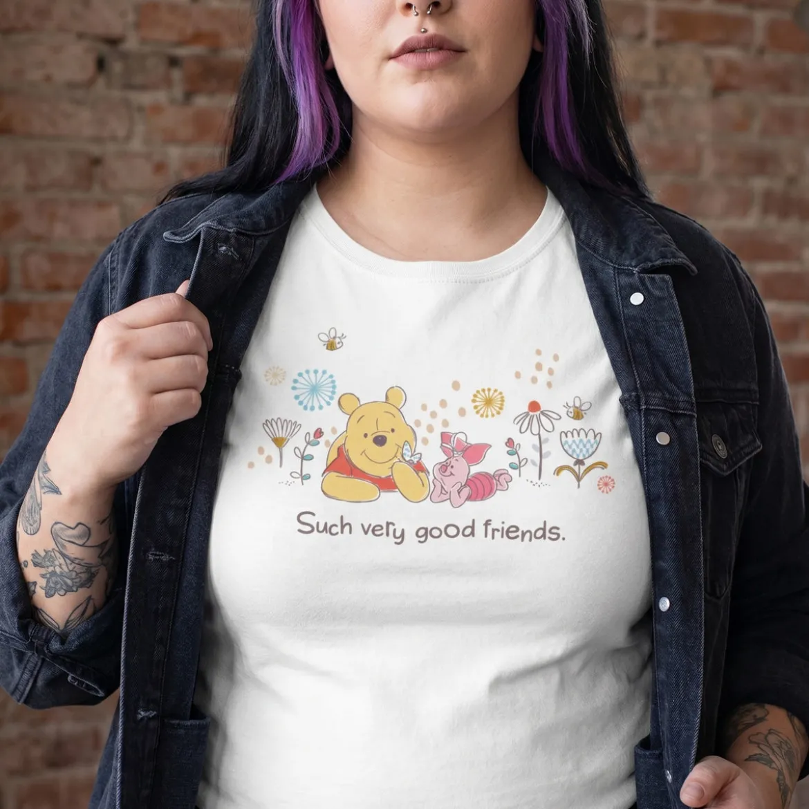 Winnie Puuh - Good Friends T-Shirt Damen weiß
