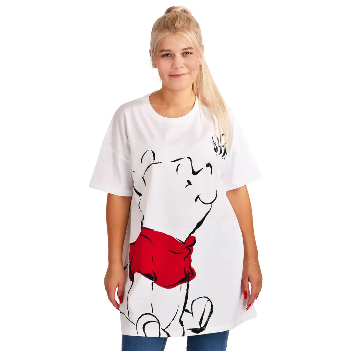Winnie Puuh - Oversize T-Shirt weiß