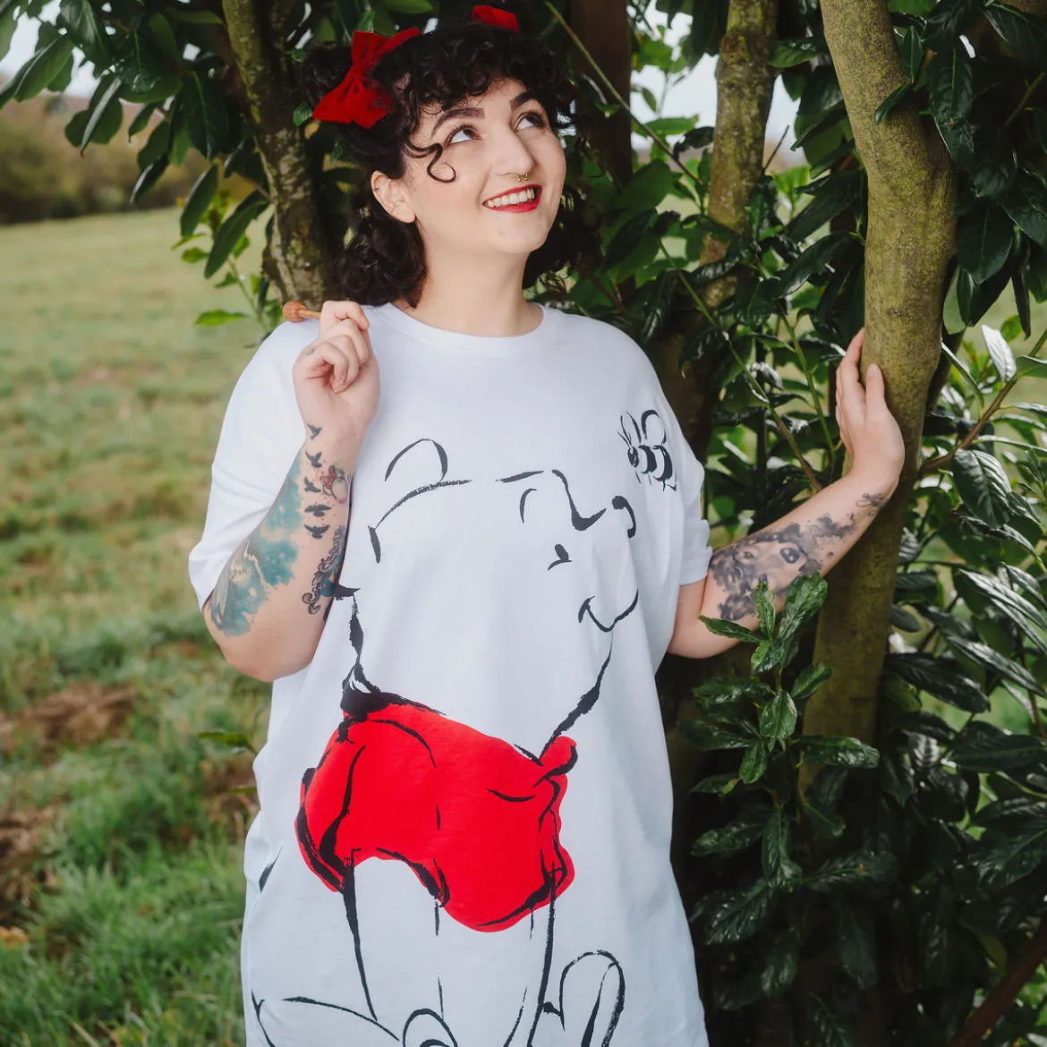 Winnie Puuh - Oversize T-Shirt weiß