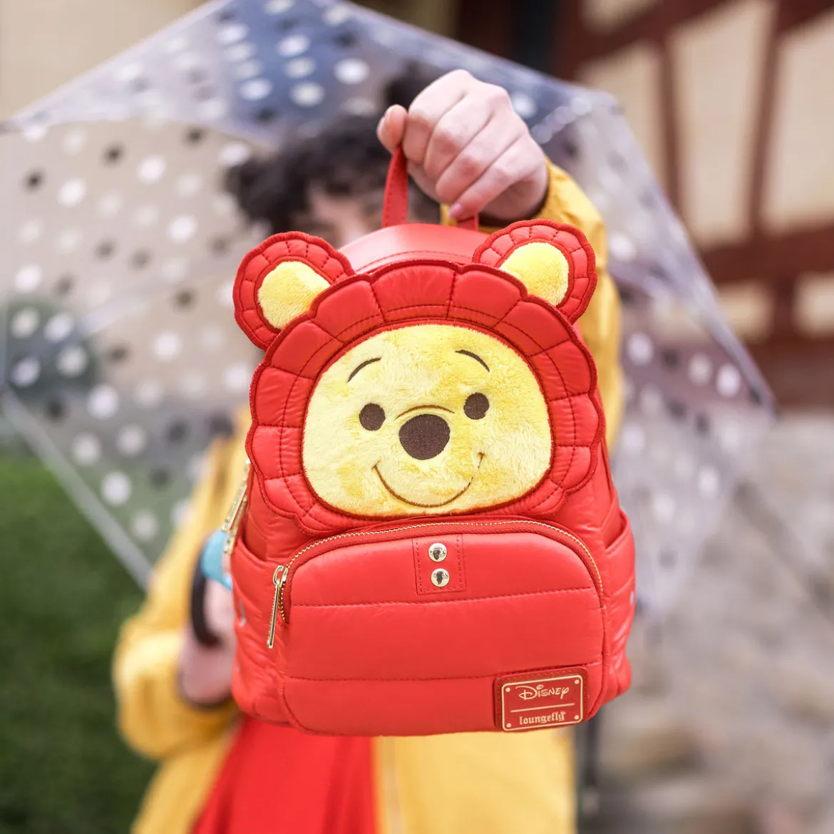 Winnie Puuh - Puffer Jacket Cosplay Mini Rucksack rot