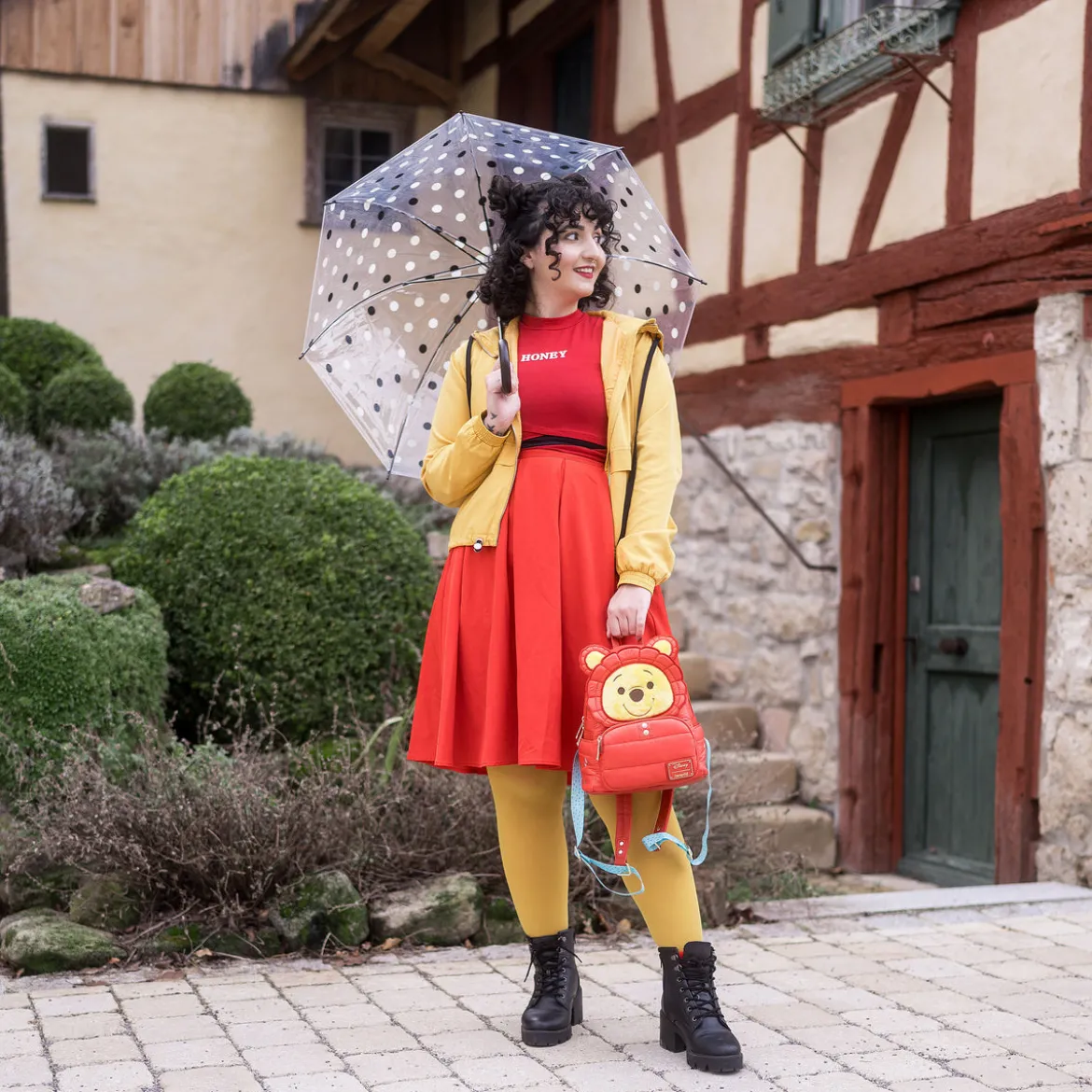 Winnie Puuh - Puffer Jacket Cosplay Mini Rucksack rot