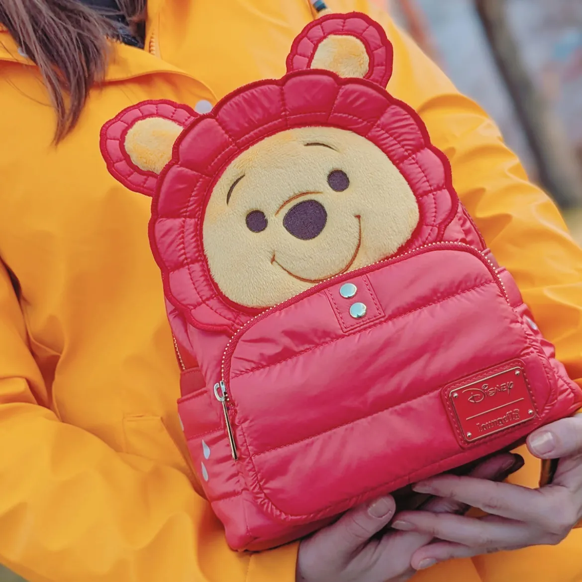 Winnie Puuh - Puffer Jacket Cosplay Mini Rucksack rot