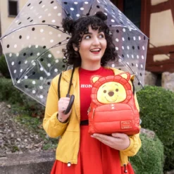 Winnie Puuh - Puffer Jacket Cosplay Mini Rucksack rot