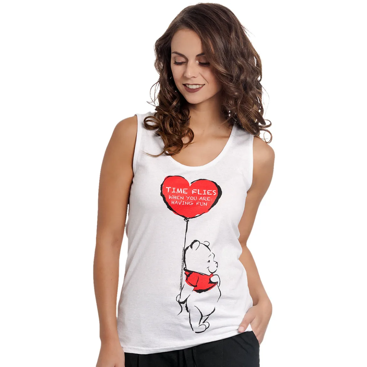 Winnie Puuh - Time Flies Tank Top Damen weiß