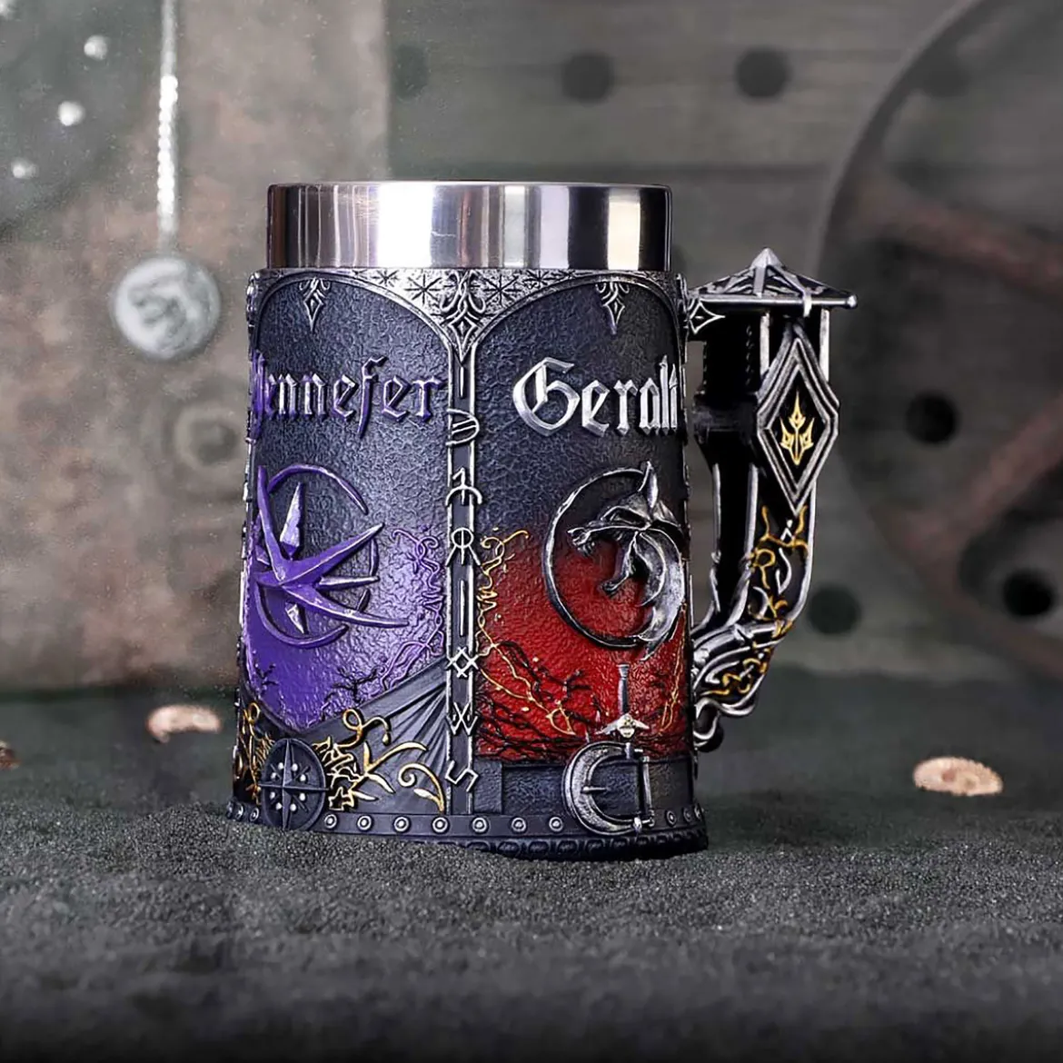Witcher - Geralt Ciri Yennefer Krug deluxe