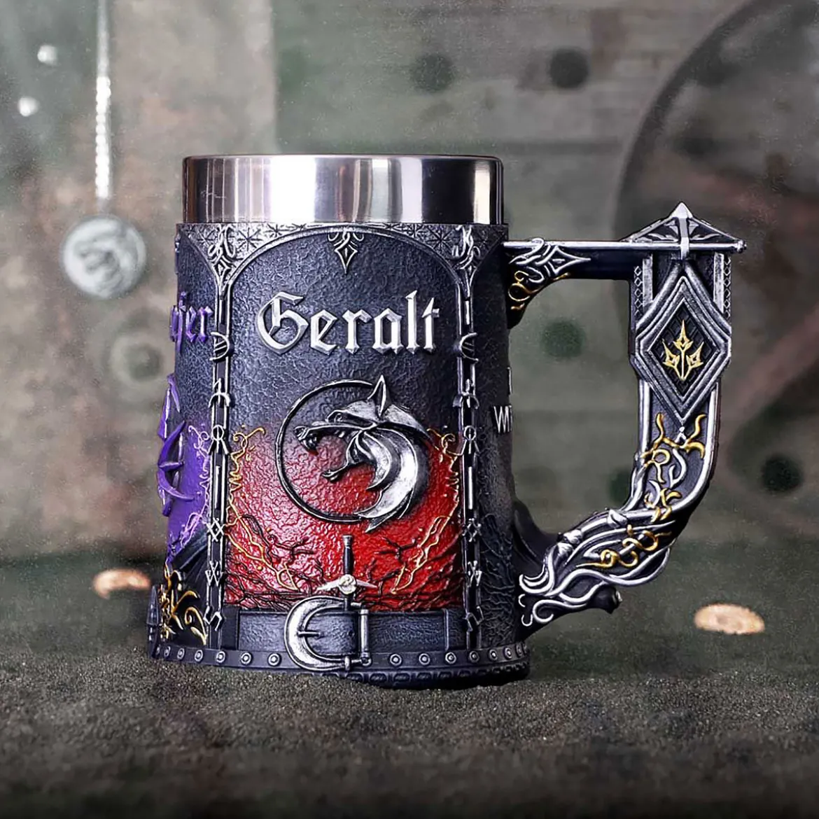 Witcher - Geralt Ciri Yennefer Krug deluxe