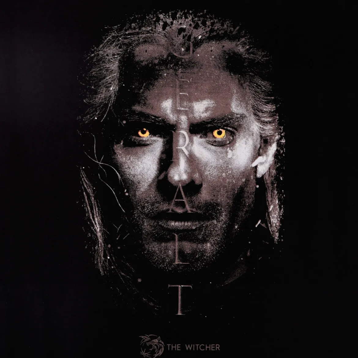 Witcher - Geralt Portrait T-Shirt schwarz