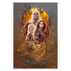 Witcher - Geralt Yennefer Ciri Maxi Poster