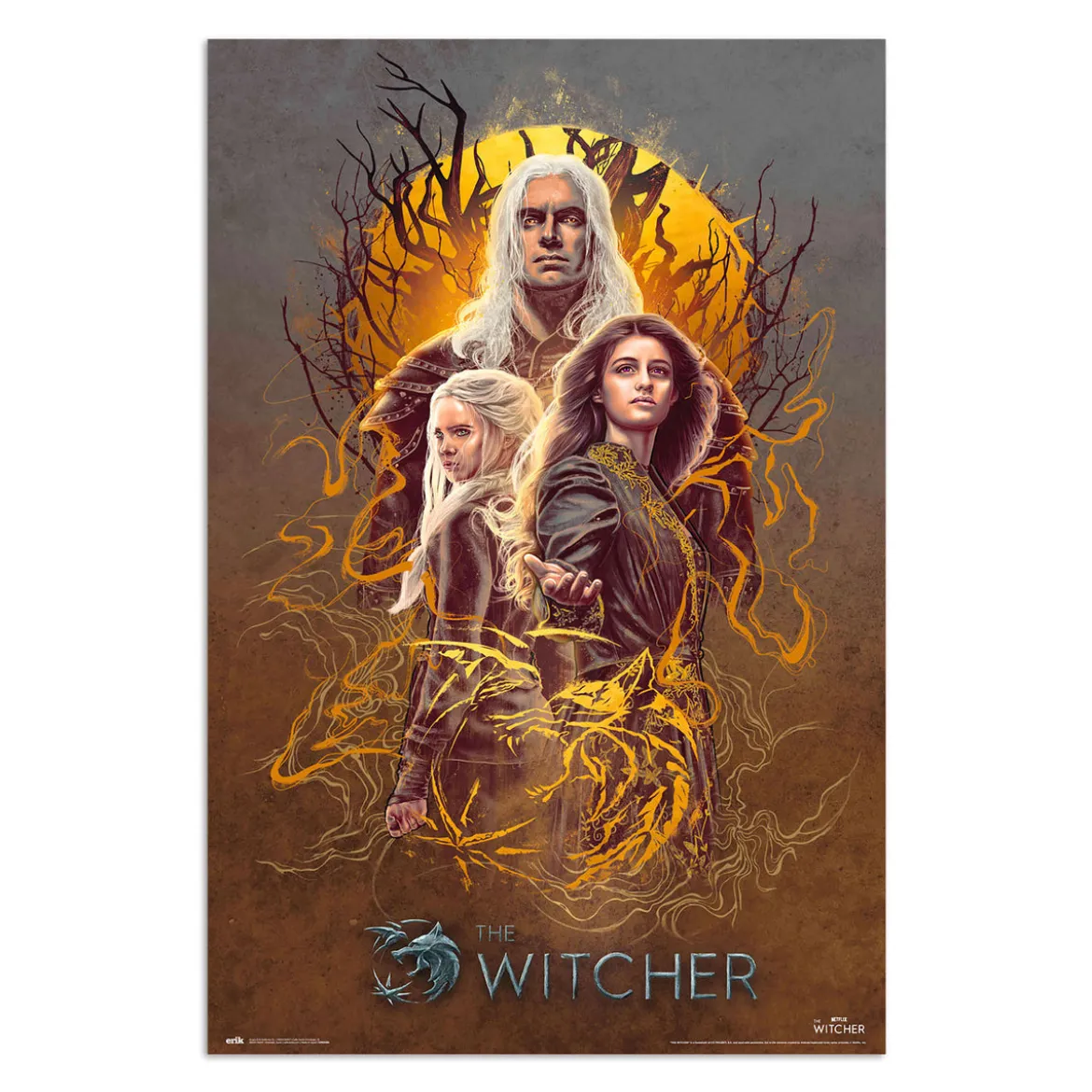 Witcher - Geralt Yennefer Ciri Maxi Poster