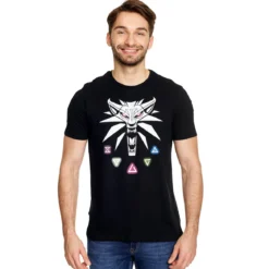 Witcher - Hexer Zeichen T-Shirt schwarz