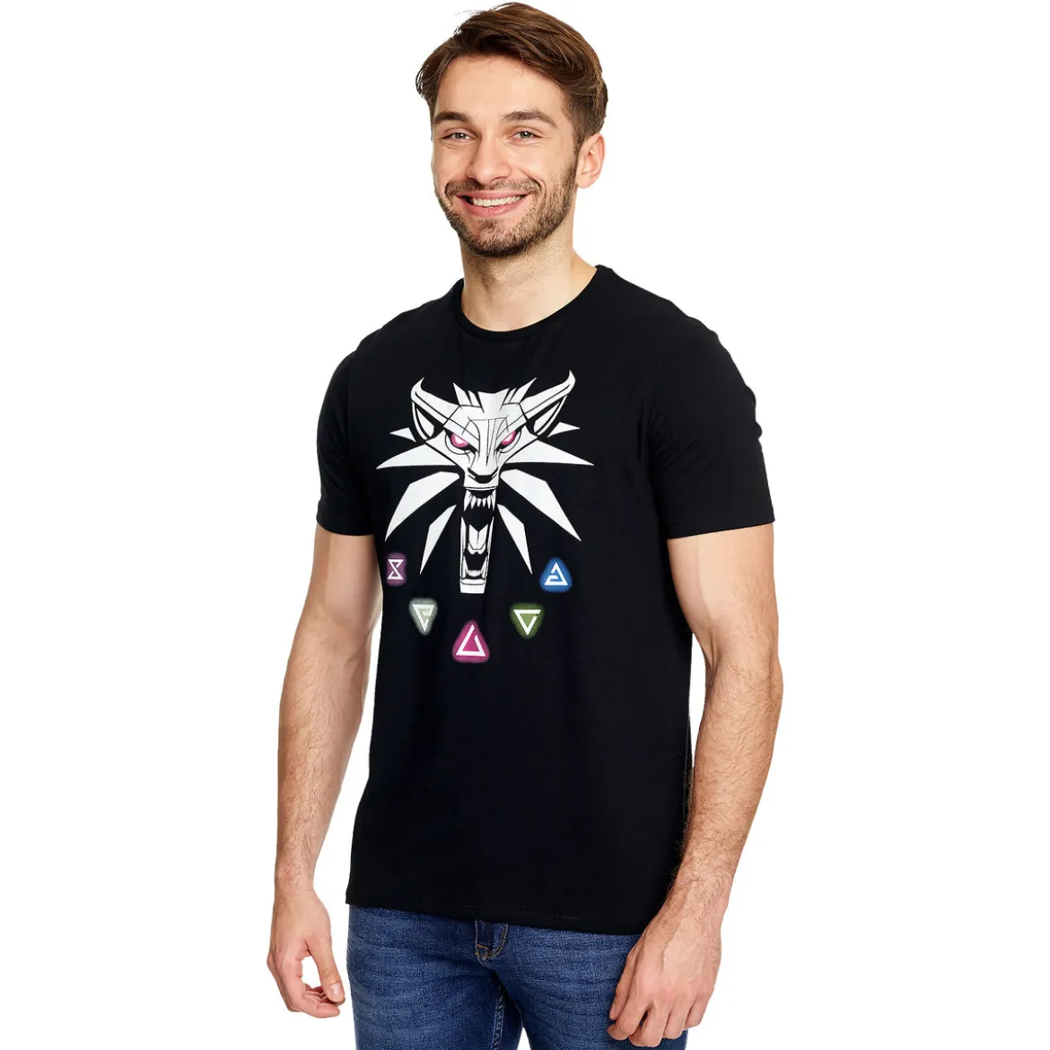 Witcher - Hexer Zeichen T-Shirt schwarz