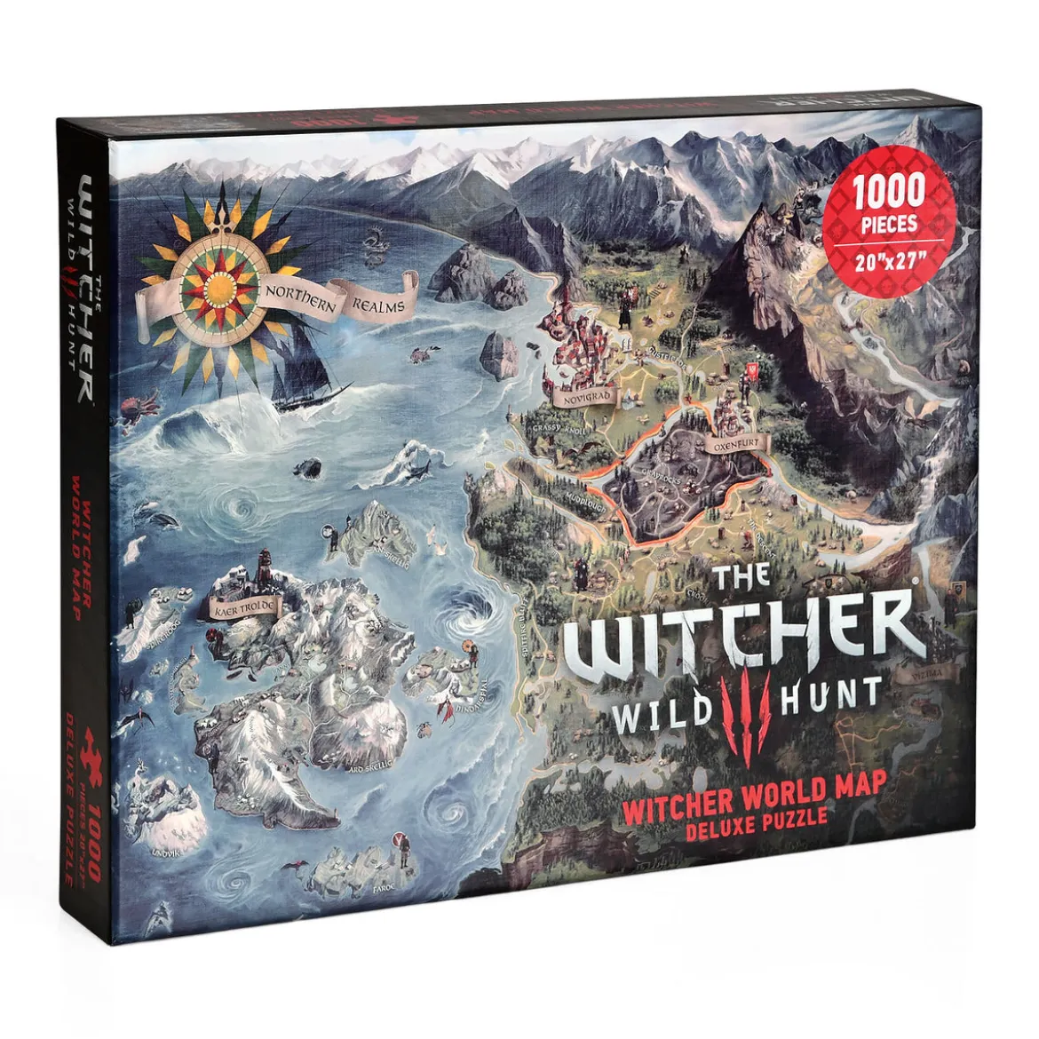 Witcher - Karte der Nördlichen Königreiche Puzzle