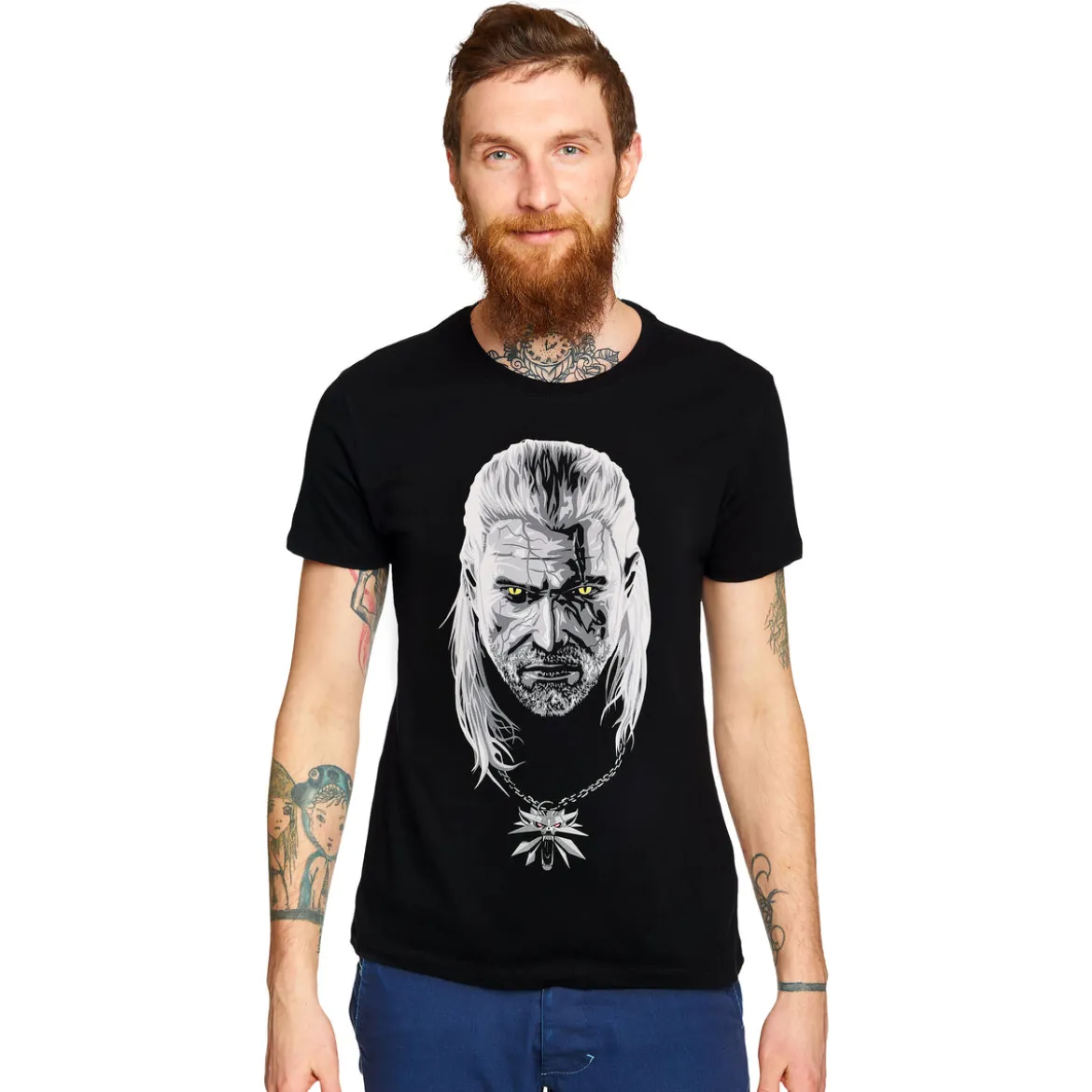 Witcher - Poisoned Geralt Glow in the Dark T-Shirt schwarz