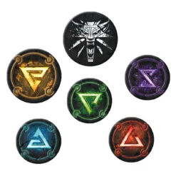 Witcher - Symbols Button 6er Set