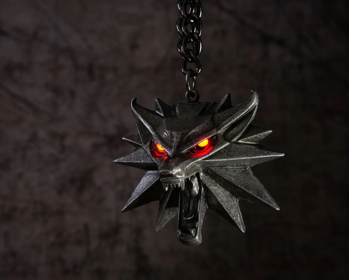 Witcher - Wild Hunt Medaillon mit LED Augen