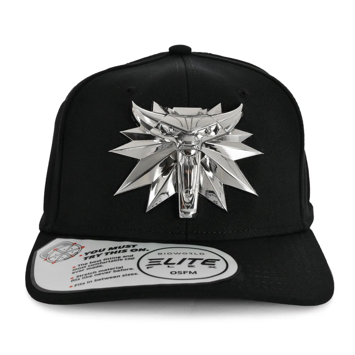 Witcher - Wolf Medaillon Basecap schwarz