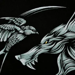 Witcher - Wolf Medaillon T-Shirt schwarz