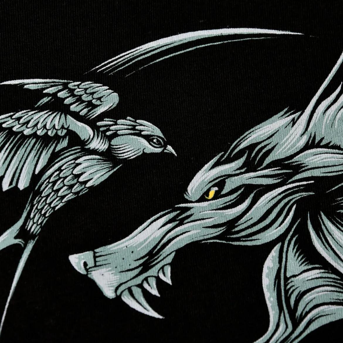 Witcher - Wolf Medaillon T-Shirt schwarz