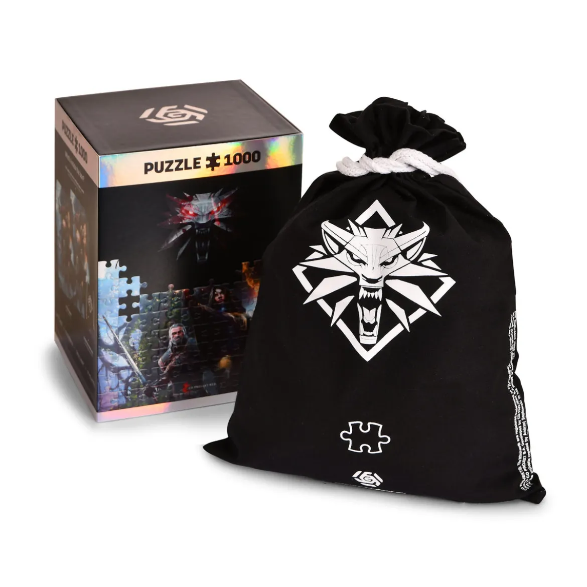 Witcher - Yennefer Puzzle mit Logo Stoffbeutel