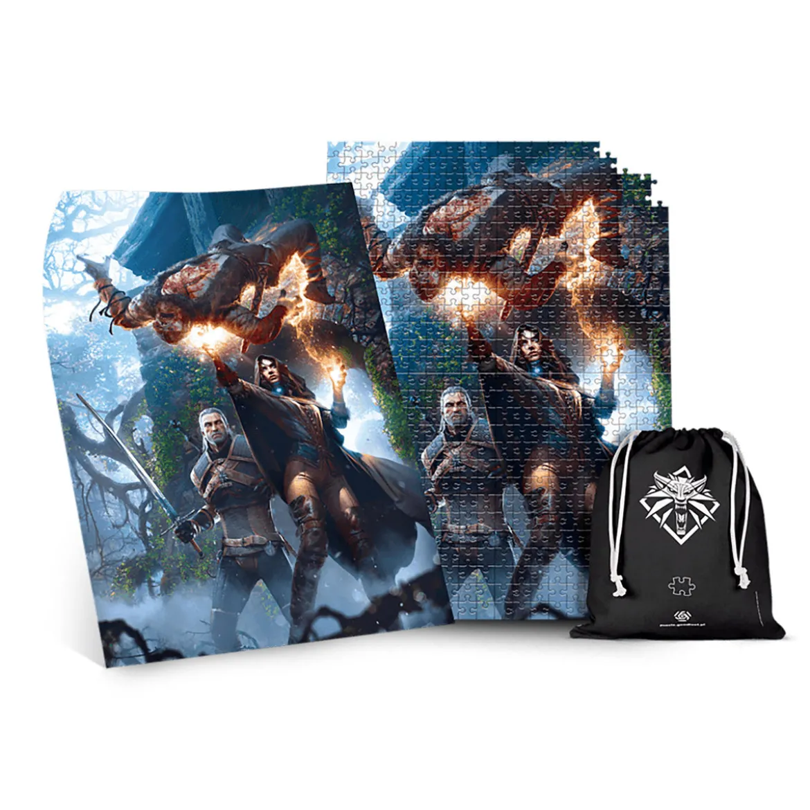 Witcher - Yennefer Puzzle mit Logo Stoffbeutel