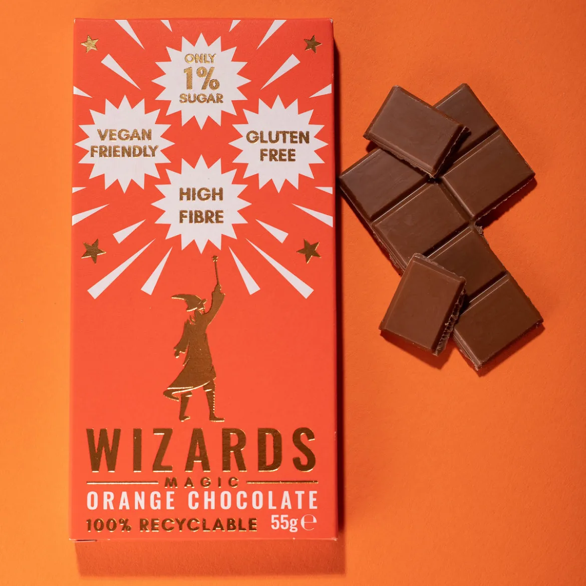 Wizards Magic - Orangen Schokolade 12 Tafeln