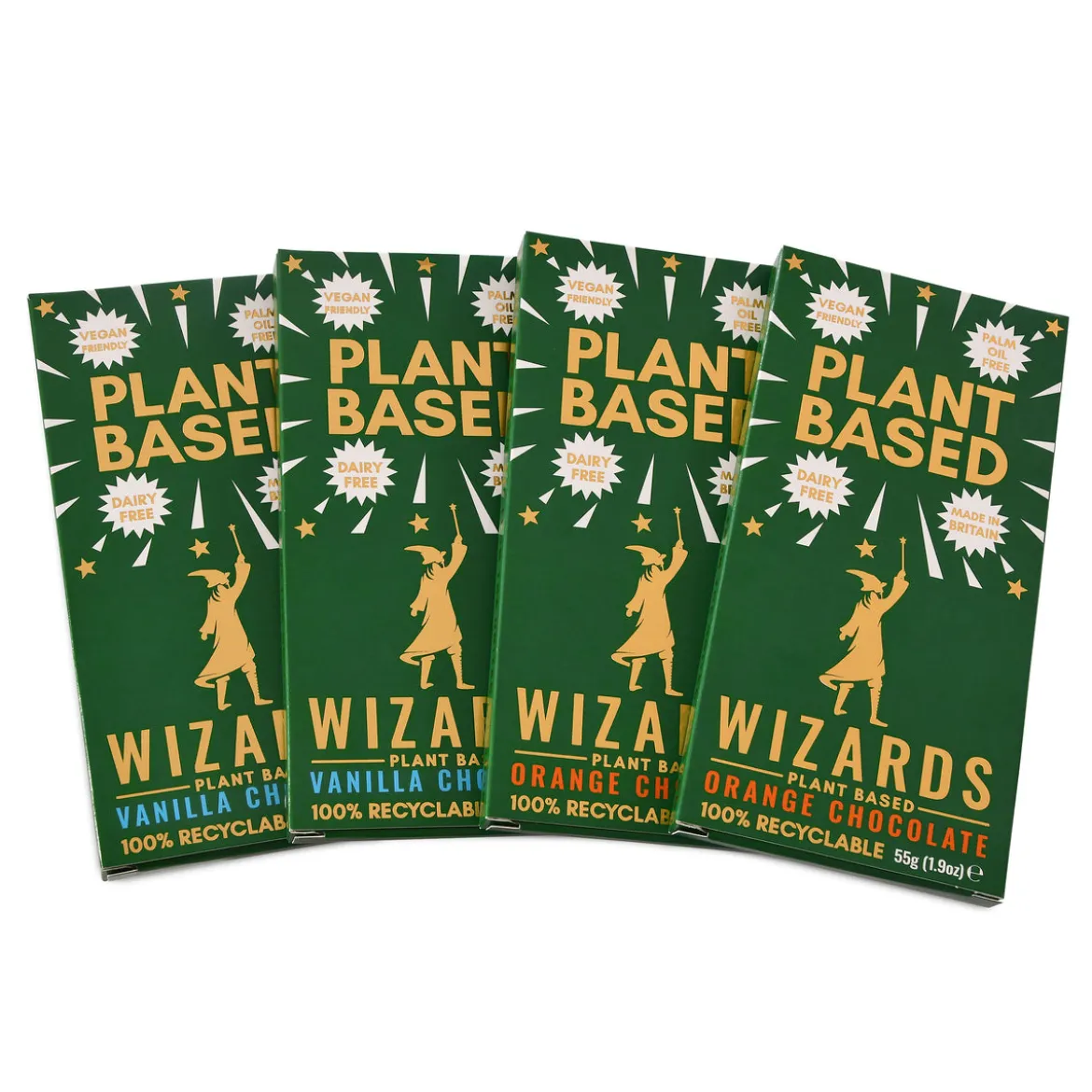 Wizards Magic - Plant Based Selection Schokolade 4 Tafeln