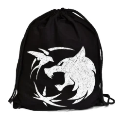 Wolf Emblem Sportbag für Witcher Fans schwarz