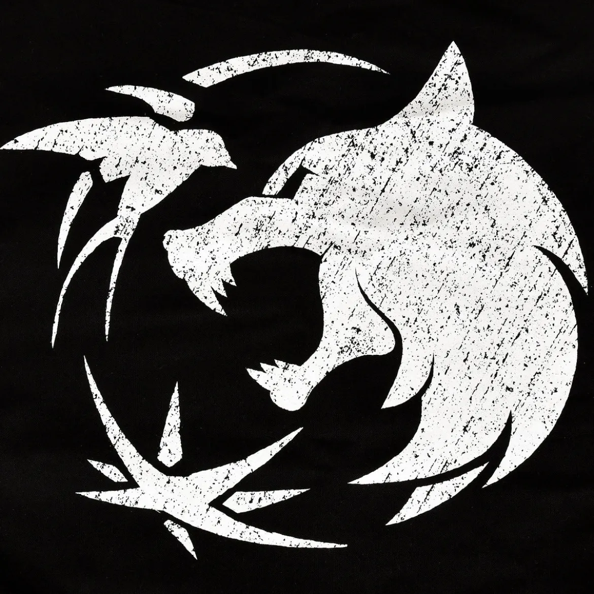 Wolf Emblem Sportbag für Witcher Fans schwarz