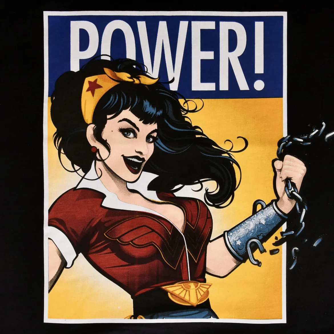 Wonder Woman - We Can Do It! T-Shirt Damen schwarz