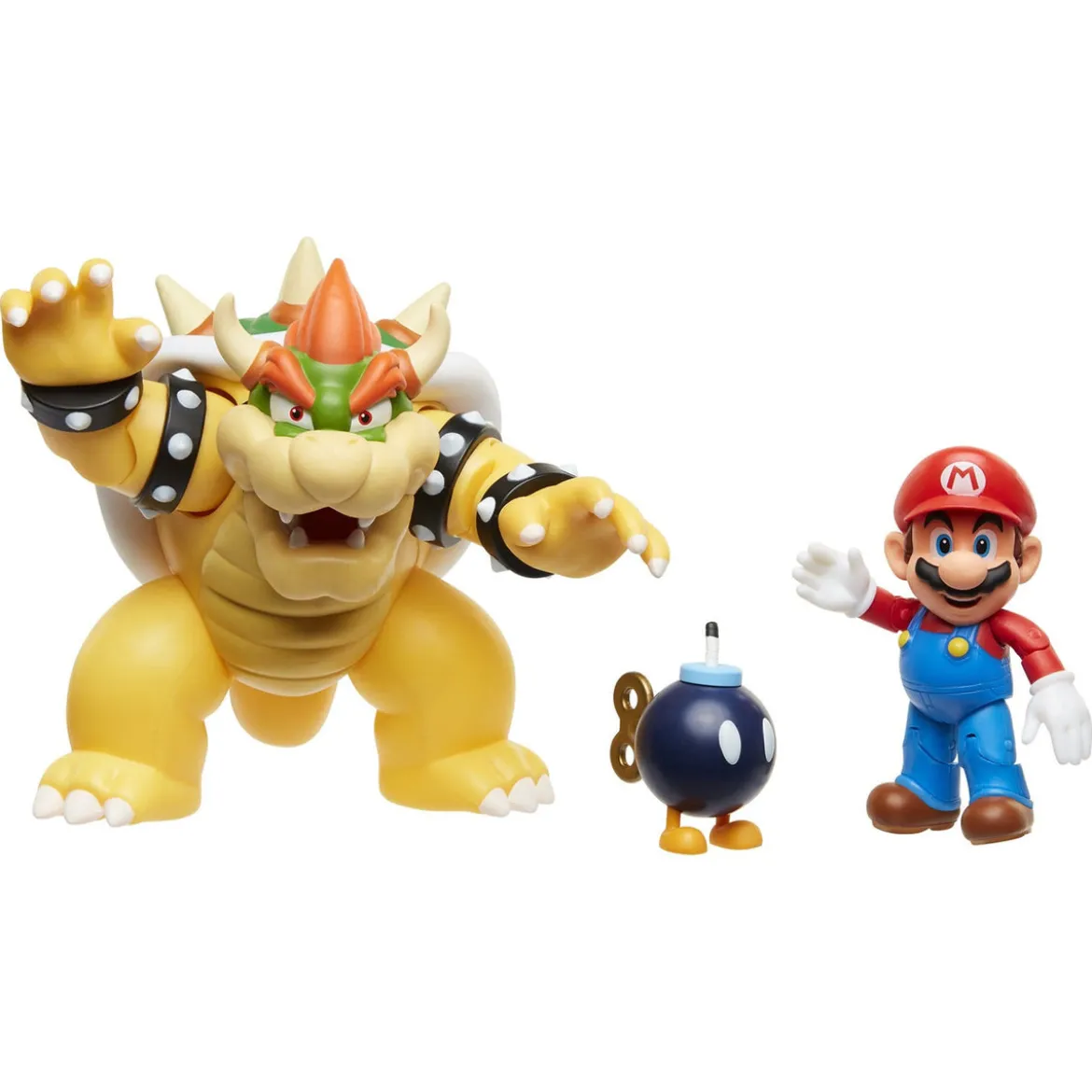 World of Nintendo Actionfiguren 3er-Pack Mario vs. Bowser