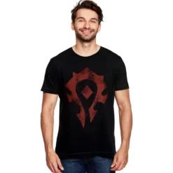 World of Warcraft - Horde Spray Logo T-Shirt schwarz